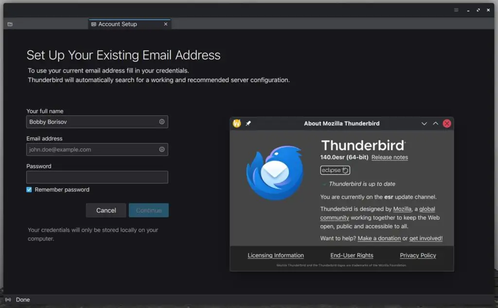 Mozilla Thunderbird 140 — бесплатный почтовый клиент с открытым исходным кодом для настольных компьютеров.