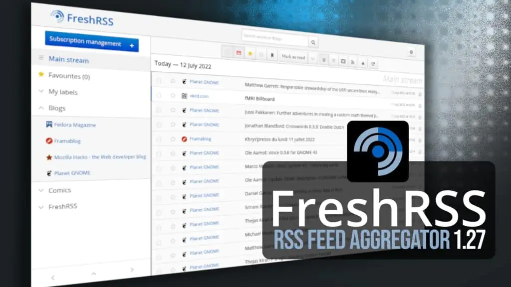 Агрегатор каналов FreshRSS 1.27 теперь поддерживает PHP 8.5+