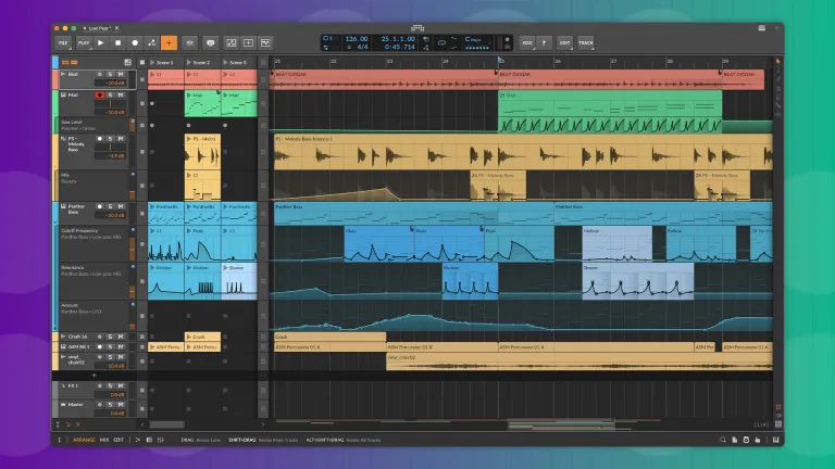 Автоматизация клипов в Bitwig Studio 6