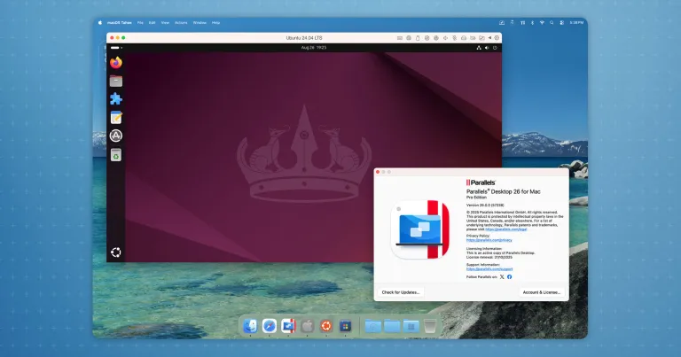Обновление Parallels Desktop 26 улучшает работу виртуальных машин Ubuntu на macOS