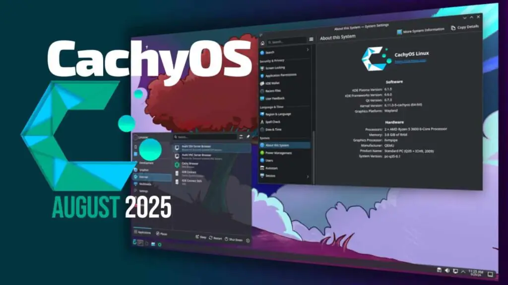 Релиз CachyOS за август 2025 г. включает панель управления пакетами и ядро ​​LTS
