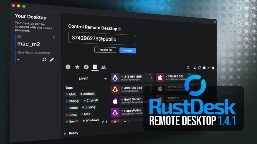 Удаленный рабочий стол RustDesk 1.4.1 добавляет поддержку терминала и стилуса