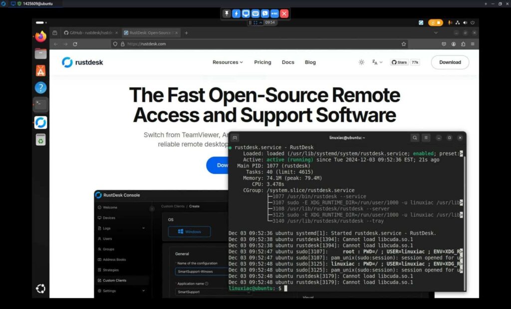 Программное обеспечение для удаленного рабочего стола RustDesk