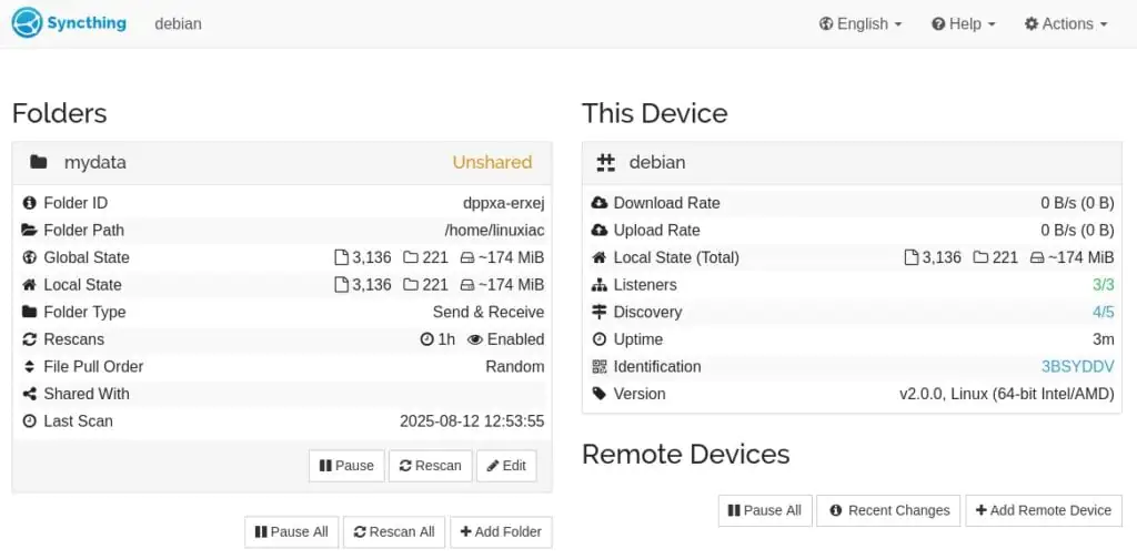 Вышла версия Syncthing 2.0 с масштабной переработкой базы данных 2