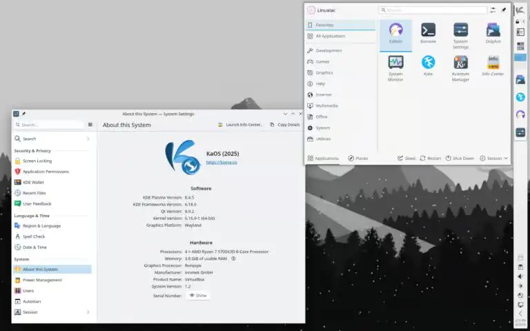 KaOS Linux 2025.9