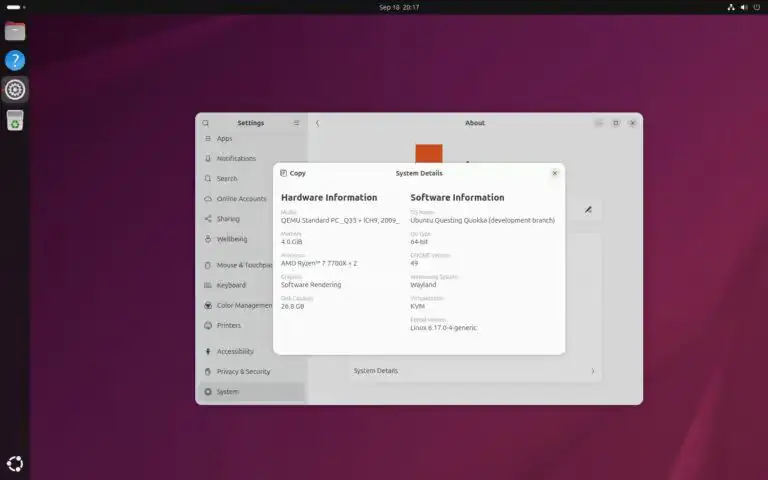 Бета-версия Ubuntu 25.10 «Questing Quokka»