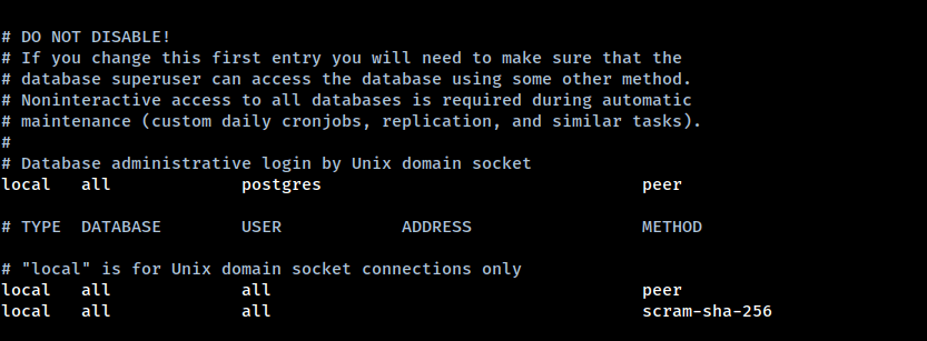 Настройте роли PostgreSQL с использованием зашифрованных паролей