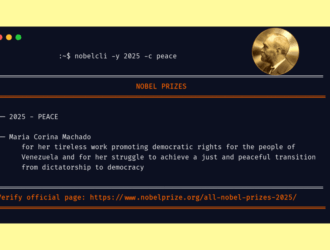 NobelCLI: просмотр списка лауреатов Нобелевской премии из командной строки