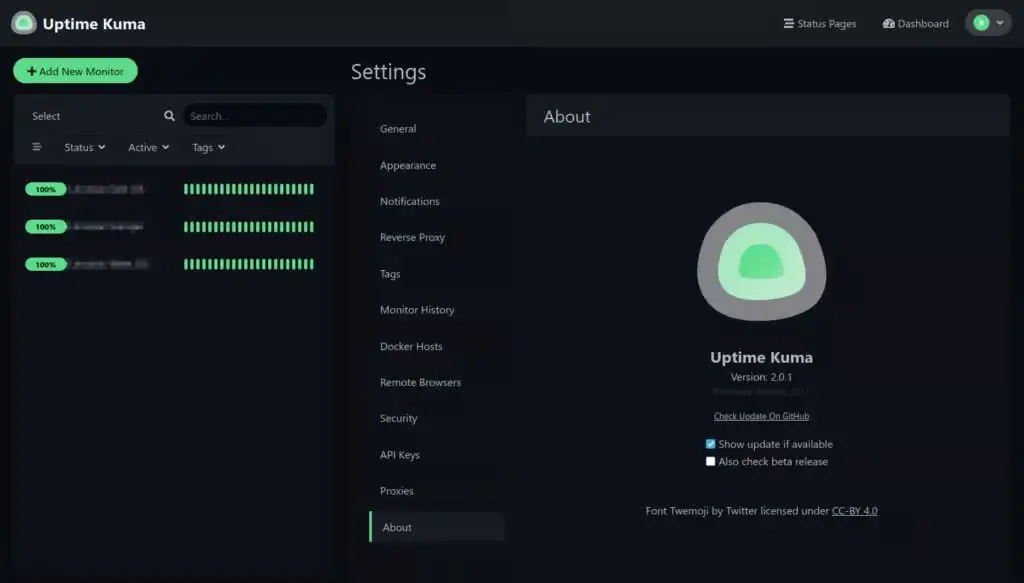 Uptime Kuma 2.0 — инструмент для мониторинга работоспособности с открытым исходным кодом.