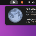 «Фазы Луны» позволяют отслеживать движение Луны в GNOME Shell