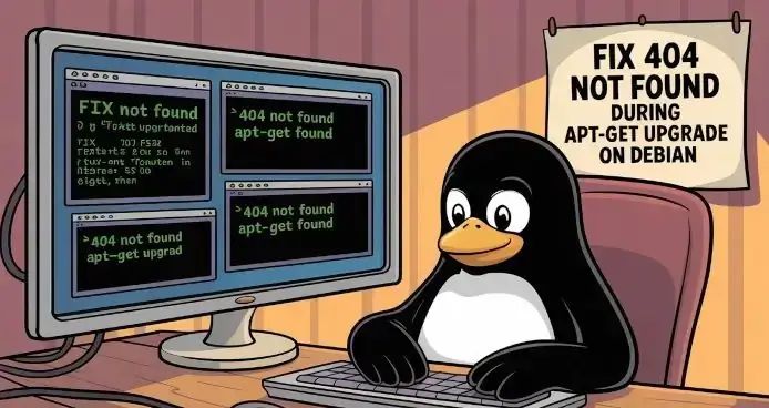 Как исправить ошибку «404 Not Found» в Debian при обновлении apt-get