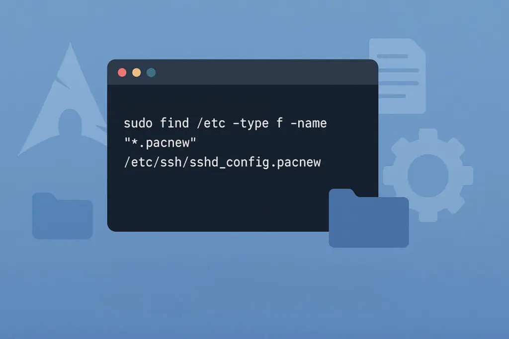 Как работать с файлами .pacnew в Arch Linux