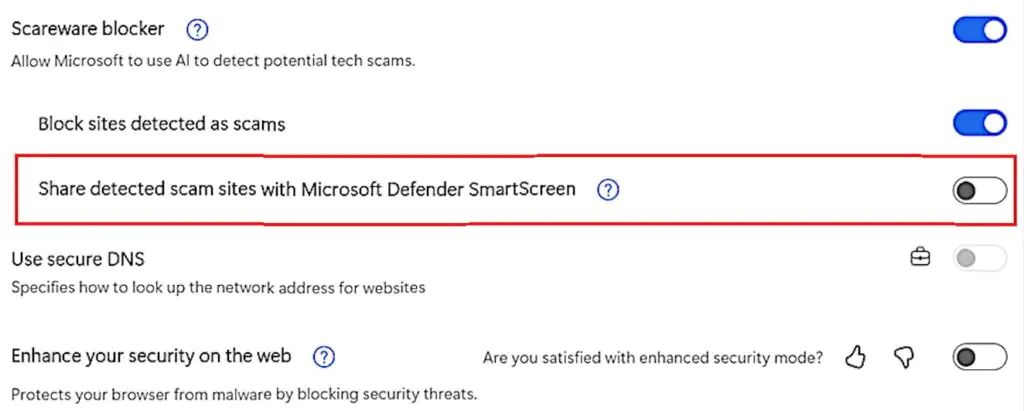 Настройка SmartScreen для блокировки вредоносных программ (Microsoft)