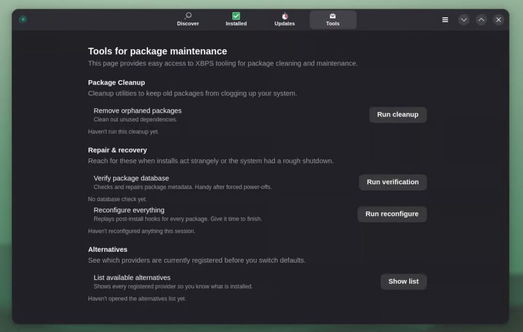 Системные инструменты.