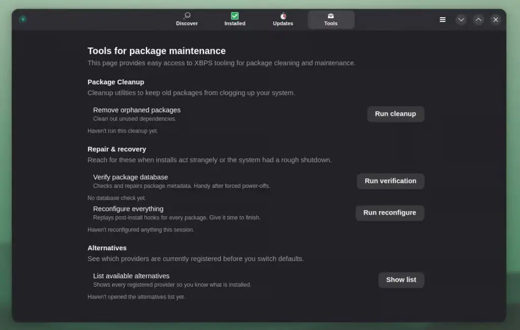 Системные инструменты.