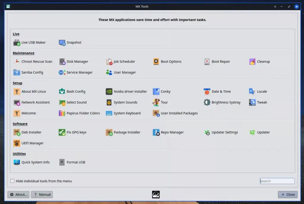 Инструменты MX