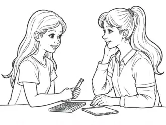 Раскраски для девочек и современные технологии