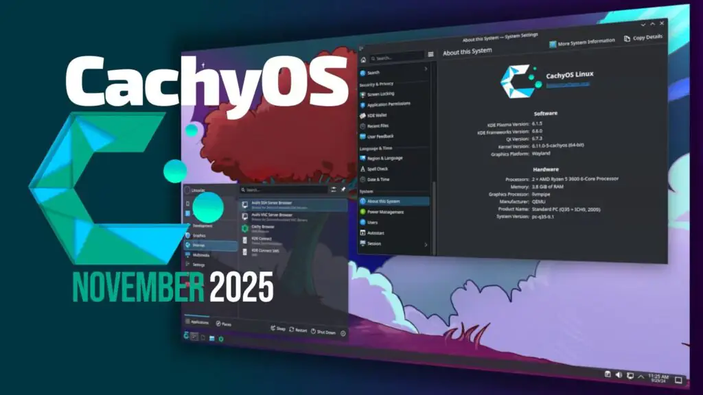 В выпуске CachyOS за ноябрь 2025 года добавлены инструменты для людей с ограниченными возможностями и COSMIC Greeter