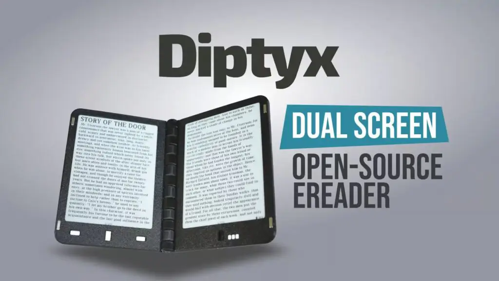 Двухэкранная электронная книга Diptyx с открытым исходным кодом представлена на Crowd Supply