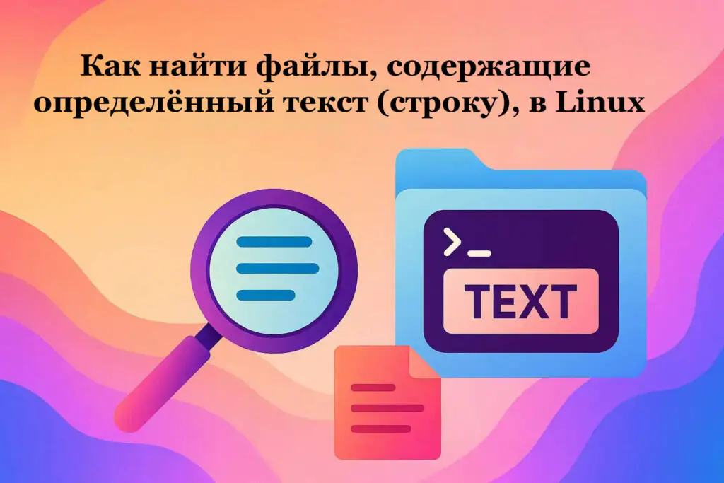 Как найти файлы, содержащие определённый текст (строку), в Linux