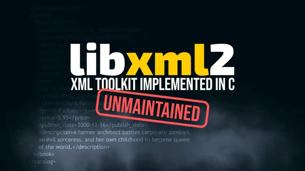 Libxml2 официально прекращает поддерживаться после ухода сопровождающего