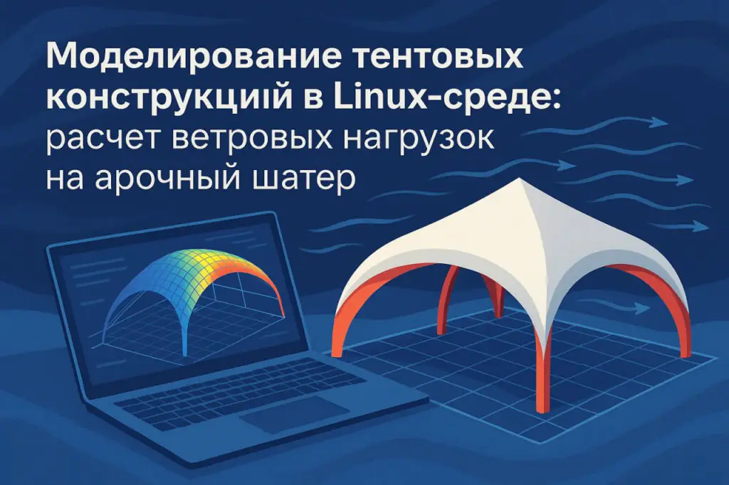 Моделирование ветровых нагрузок на арочные шатры в Linux: Полное руководство по CFD-анализу тентовых конструкций