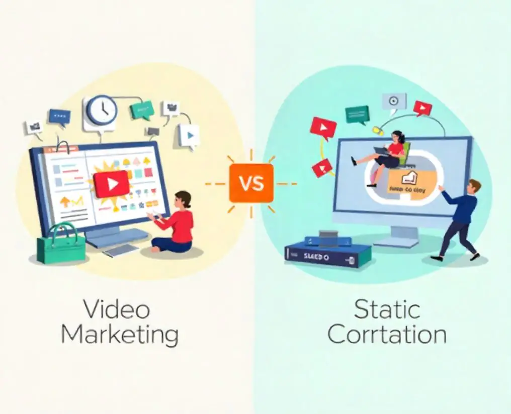 Видеомаркетинг vs статичный контент: Что эффективнее для продаж в 2025 году?