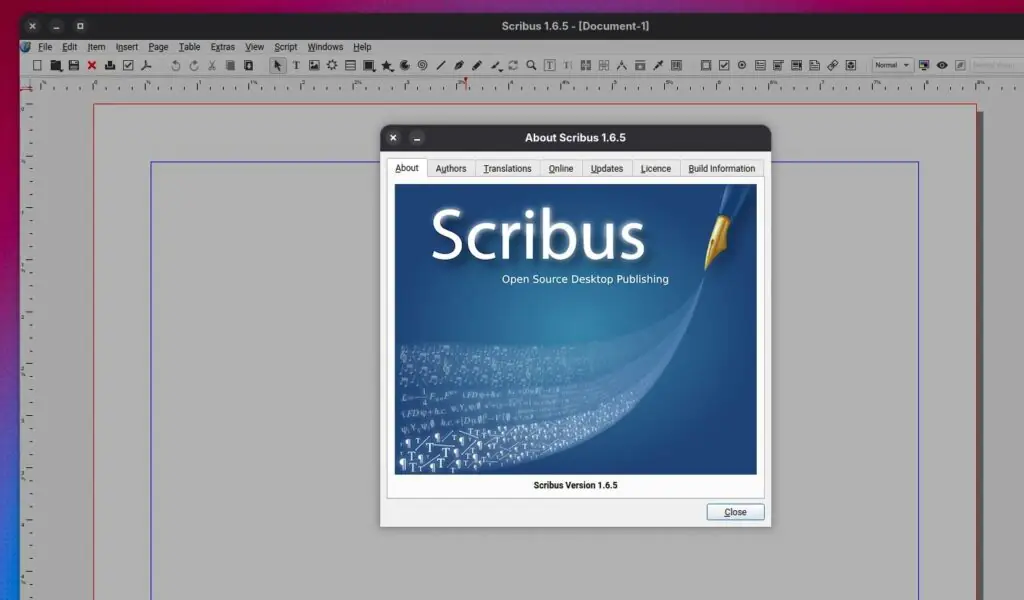Выпущено настольное издательское приложение Scribus 1.6.5 с открытым исходным кодом и различными изменениями
