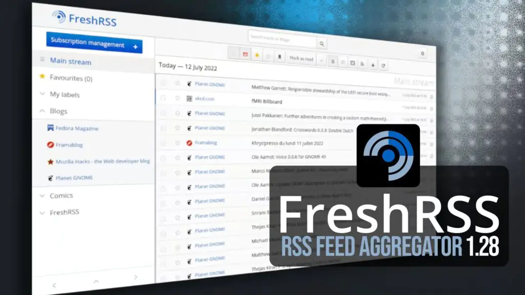 Вышел агрегатор каналов FreshRSS 1.28 с новыми возможностями сортировки