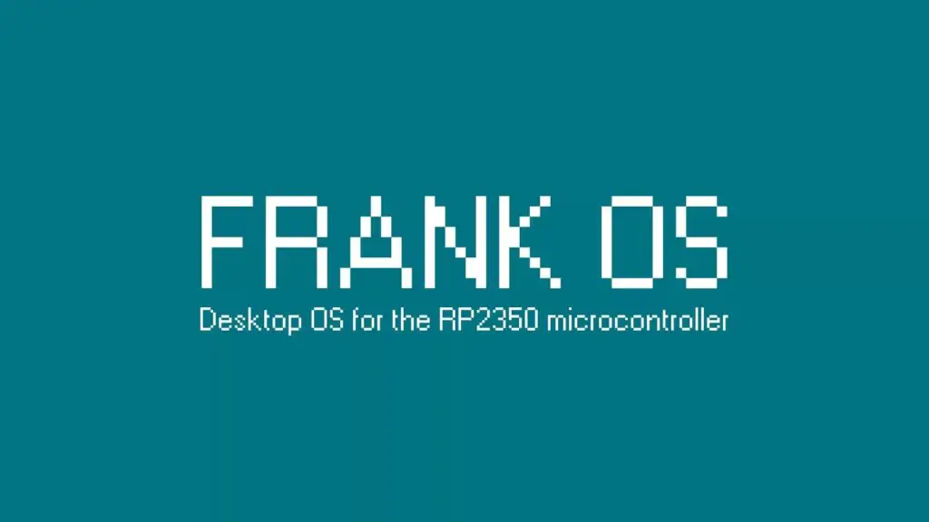 FRANK OS 1.0: Ретро-десктоп в стиле Windows 95 для микроконтроллеров