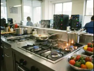 Использование варочных поверхностей для кухни в офисах IT компаний
