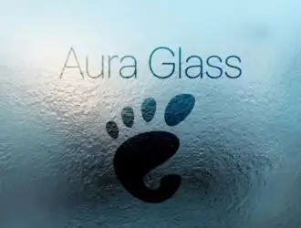 Aura Glass полностью преображает рабочий стол GNOME, придавая ему вид матового стекла